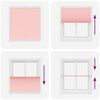 vidaXL Store pliss&eacute; rose 120x150 cm largeur du tissu 119,4cm polyester