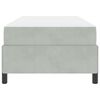 vidaXL Cadre de lit avec matelas Gris clair 80 x 200 cm tissu