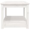 vidaXL Table de jardin blanc 82,5x50,5x45 cm bois massif de pin