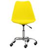 vidaXL Chaises &agrave; manger lot de 2 jaune similicuir