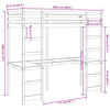 vidaXL Cadre de lit superpos&eacute; sans matelas 80x200cm bois de pin massif