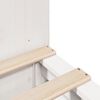 vidaXL Lit biblioth&egrave;que sans matelas blanc 200x200 cm bois massif