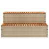 VidaXL Marche bain remous beige 100x50x50,5 cm polyrotin acacia massif