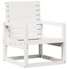 vidaXL Chaise de jardin blanc 57,5x63x76 cm bois de pin massif