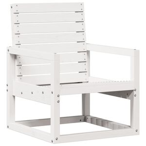 vidaXL Chaise de jardin blanc 57,5x63x76 cm bois de pin massif