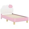 vidaXL Cadre de lit pour tout-petit avec t&ecirc;te de lit Rose 70 x 140 cm