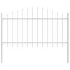 vidaXL Cl&ocirc;ture de jardin 5 pcs Blanc 170 x 140 cm