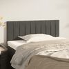 vidaXL T&ecirc;te de lit Gris fonc&eacute; 80x5x78/88 cm Velours