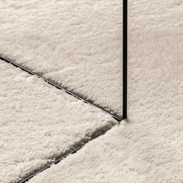 vidaXL Tapis de surface HUARTE Beige 100 x 200 cm Polyester