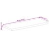 vidaXL Dessus de table 90x20x3,8 cm bord vif bois massif manguier brut