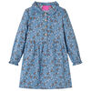 Robe pour enfants &agrave; manches longues bleu essence 92