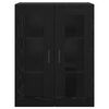 vidaXL Armoires Murailles 2 pcs Ch&ecirc;ne noir 69,5 x 34 x 90 cm