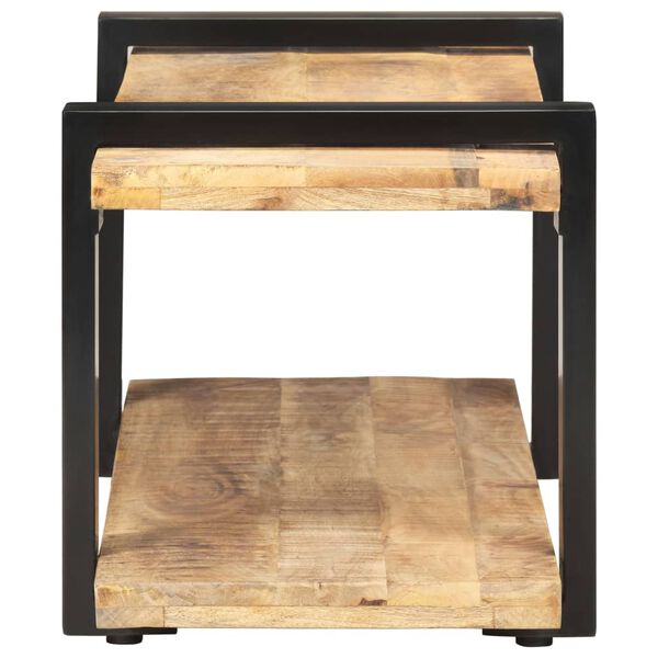 vidaXL Meuble TV 90x40x40 cm Bois de manguier brut