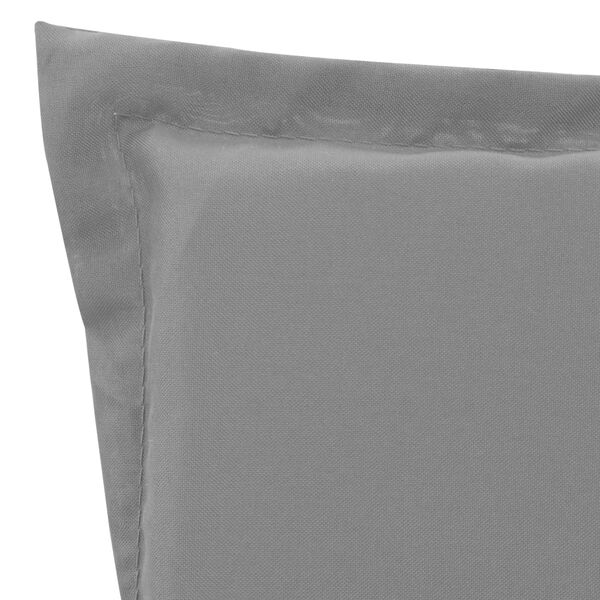 vidaXL Coussin de chaise longue Gris 180x55x3 cm