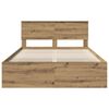 vidaXL Cadre de lit Ch&ecirc;ne artisan 150 x 200 cm Bois d'ing&eacute;nierie