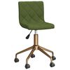 vidaXL Chaises pivotantes &agrave; manger lot de 4 vert clair velours