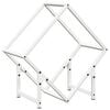 vidaXL Portant de bois chauffage blanc 50x25x50 cm