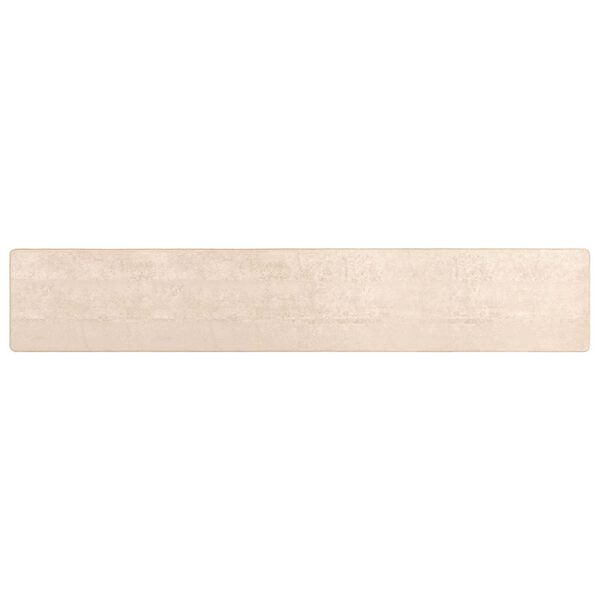 vidaXL Tapis Imprim&eacute; Cr&egrave;me 450 x 100 cm Polyester et PVC