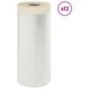 vidaXL Drap d'aspiration avec ruban adh&eacute;sif 12 pc Transparent HDPE