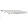 vidaXL Auvent r&eacute;tractable Gris clair et blanc 4 x 2 m