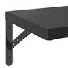 vidaXL &Eacute;tag&egrave;res murales 2 pcs 75x30 cm noir acier inoxydable