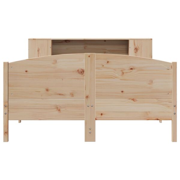 vidaXL Lit biblioth&egrave;que sans matelas 120x200 cm bois de pin massif