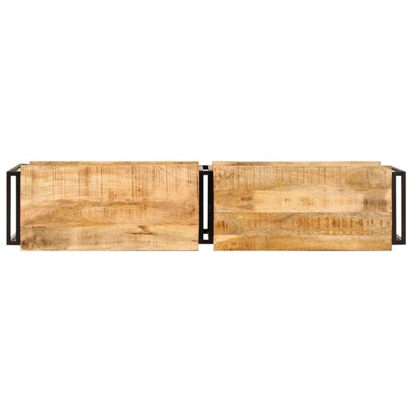 vidaXL Meuble TV 140x30x40 cm bois massif de manguier