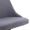 vidaXL Chaises pivotantes &agrave; manger lot de 4 gris clair tissu