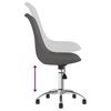 vidaXL Chaise pivotante de bureau Gris fonc&eacute; Tissu