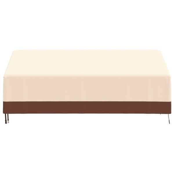 vidaXL Housse de banc 3 places beige 204x86x48/73 cm oxford 600D