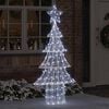 vidaXL Sapin de No&euml;l avec 240 LED Blanc froid 180 cm Acrylique
