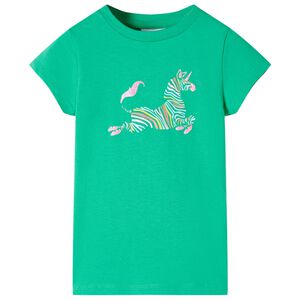 vidaXL T-shirt pour enfants vert 116
