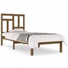 vidaXL Cadre de lit sans matelas marron miel 90x200 cm bois pin massif