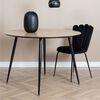 Venture Home Chaises &agrave; manger lot de 2 Limhamn velours noir