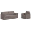 vidaXL Canap&eacute; 180cm 2 pcs Taupe M&eacute;tал