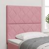 vidaXL Tête de lit avec tête de lit Rose 100 cm Velours