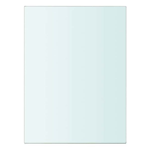 vidaXL Panneaux d'&eacute;tag&egrave;re 2 pcs Verre Transparent 20 x 15 cm