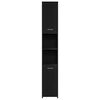 vidaXL Ensemble de mobilier de salle de bain 4 pcs Ch&ecirc;ne noir