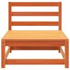 vidaXL Canap&eacute; de jardin sans accoudoirs cire marron bois de pin massif