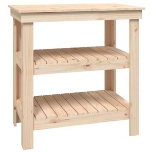 vidaXL Banc de travail 78,5x50x80 cm Bois de pin massif