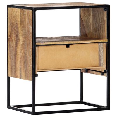 vidaXL Table de chevet 40x30x50 cm Bois de manguier massif