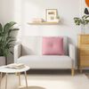 vidaXL Coussin de Dos Rose 60 x 50 cm Tissu en velours c&ocirc;tel&eacute;