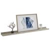 vidaXL &Eacute;tag&egrave;res murales 4 pcs Gris b&eacute;ton 80x9x3 cm