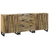 vidaXL Ensemble de mobilier de salle de bain avec tiroir 3 pcs Marron