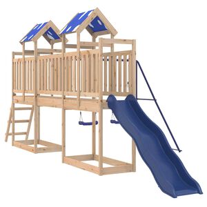 vidaXL Aire de jeux d'ext&eacute;rieur bois de pin massif