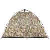 vidaXL Tente de p&ecirc;che 4 personnes camouflage lib&eacute;ration rapide