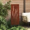 vidaXL &Eacute;cran de confidentialit&eacute; de jardin Floral Rouill&eacute; 50 x 140 cm