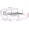 vidaXL Lit de jour avec gigogne sans matelas bleu 90x200 cm