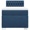 vidaXL Sommier &agrave; lattes de lit avec matelas Bleu 90x190 cm Tissu