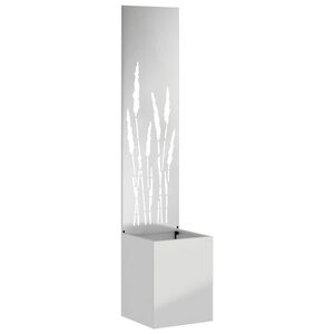 vidaXL &Eacute;cran de confidentialit&eacute; de jardin Argent&eacute; 32 x 32 x 150 cm